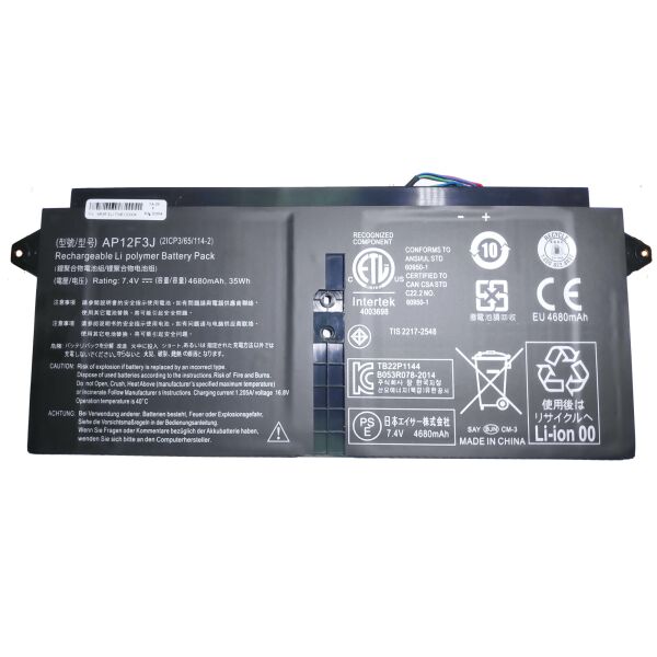 Аккумулятор для ноутбука Acer 4600mAh 7,2В-7,4В AP12F3J Aspire S7 Aspire S7-391 Aspire S7-391-6822
Аккумулятор для ноутбука Acer 4600mAh 7,2В-7,4В AP12F3J Aspire S7 Aspire S7-391 Aspire S7-391-6822