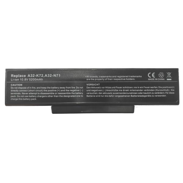 Аккумулятор для ноутбука Asus 5200мАч 10,8В-11,1В A32-K72, A32-N71, A32-N73, Asus K72, Asus K73, Asus N71, Asus N73
Аккумулятор для ноутбука Asus 5200мАч 10,8В-11,1В A32-K72, A32-N71, A32-N73, Asus K72, Asus K73, Asus N71, Asus N73