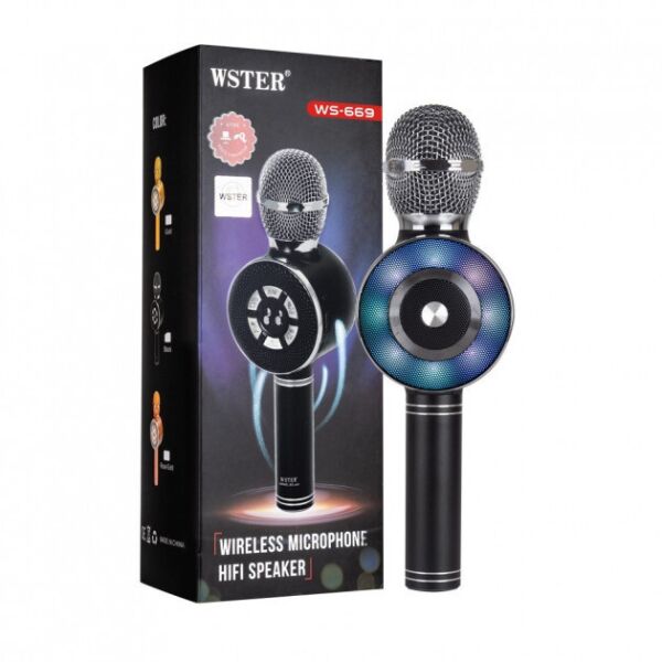 Детский микрофон с функцией караоке Usb, microSD, Aux, Bluetooth Wster WS-669 Черный 184027
Детский микрофон с функцией караоке Usb, microSD, Aux, Bluetooth Wster WS-669 Черный 184027