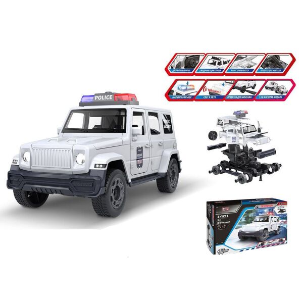 Полицейский джип Конструктор Kimi со световым и звуковым эффектом Белый 6978087260218
Полицейский джип Конструктор Kimi со световым и звуковым эффектом Белый 6978087260218
