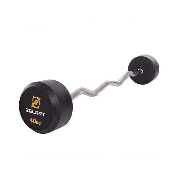 Штанга фиксированная изогнутая Rubber Coated Barbell TA-2687 40кг Черный (58363067)
Штанга фиксированная изогнутая Rubber Coated Barbell TA-2687 40кг Черный (58363067)