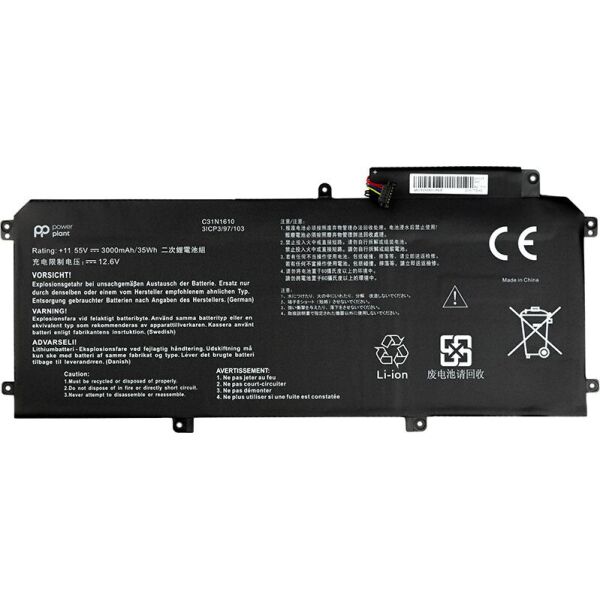 Аккумулятор PowerPlant для ноутбуков Asus Zenbook UX330 (C31N1610) 11.55V 3000mAh (NB431168) 
Аккумулятор PowerPlant для ноутбуков Asus Zenbook UX330 (C31N1610) 11.55V 3000mAh (NB431168)