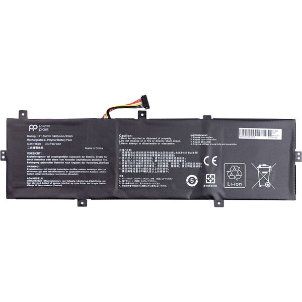 Аккумулятор PowerPlant для ноутбуков ASUS Zenbook UX430U (C31N1620) 11.55V 3400mAh (NB431366)
Аккумулятор PowerPlant для ноутбуков ASUS Zenbook UX430U (C31N1620) 11.55V 3400mAh (NB431366)