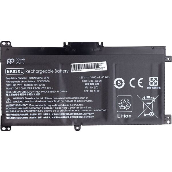 Аккумулятор PowerPlant для ноутбуков HP Pavilion X360 (BK03XL) 11.55V 3400mAh (NB461622)
Аккумулятор PowerPlant для ноутбуков HP Pavilion X360 (BK03XL) 11.55V 3400mAh (NB461622)