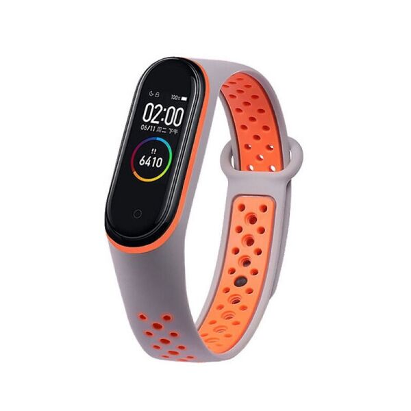 Ремешок для фитнес-браслета Xiaomi Mi Band 3 и 4 Nike Design Gray with orange 
Ремешок для фитнес-браслета Xiaomi Mi Band 3 и 4 Nike Design Gray with orange