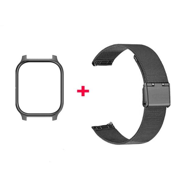 Amazfit GTS Комплект для смарт часов (металлический ремешок с застежкой и бампер), Black
Amazfit GTS Комплект для смарт часов (металлический ремешок с застежкой и бампер), Black