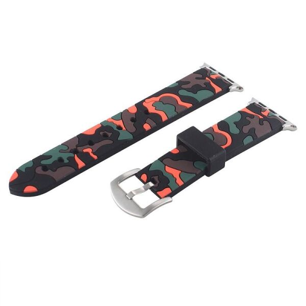 Ремешок для часов Apple Watch 42 мм 44 мм силиконовый с пряжкой, Camouflage with orange
Ремешок для часов Apple Watch 42 мм 44 мм силиконовый с пряжкой, Camouflage with orange