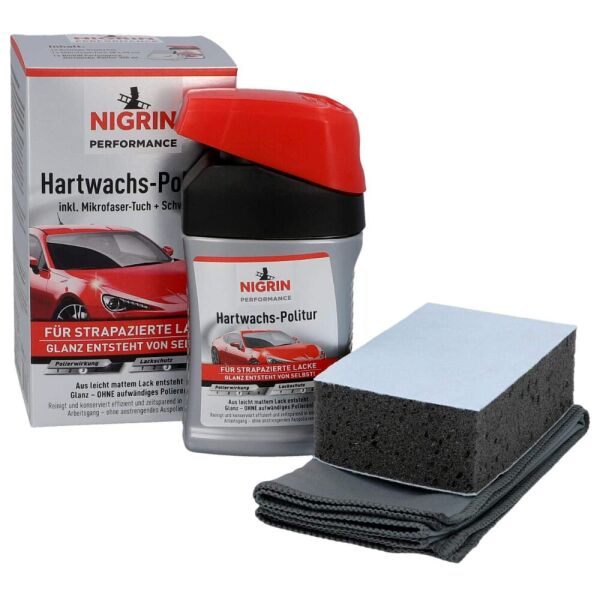 NIGRIN Performance Hartwachs-Politur Turbo универсальная восковая полироль в наборе (Германия) 300 мл
NIGRIN Performance Hartwachs-Politur Turbo универсальная восковая полироль в наборе (Германия) 300 мл