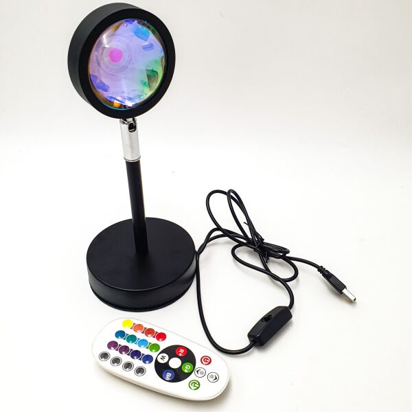 Проекционный светильник лампа для заката рассвета RGB с пультом USB led Lamp UKC Sunset Lamp F-20
Проекционный светильник лампа для заката рассвета RGB с пультом USB led Lamp UKC Sunset Lamp F-20