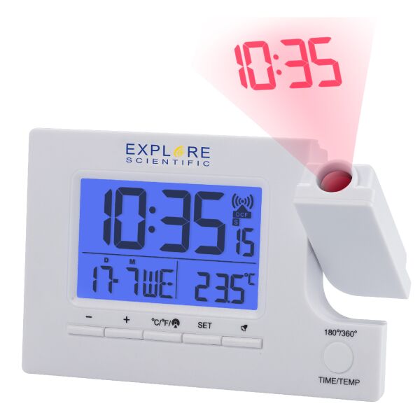 Часы проекционные Explore Scientific Slim Projection RC Dual Alarm White (RDP1003GYELC2)
Часы проекционные Explore Scientific Slim Projection RC Dual Alarm White (RDP1003GYELC2)