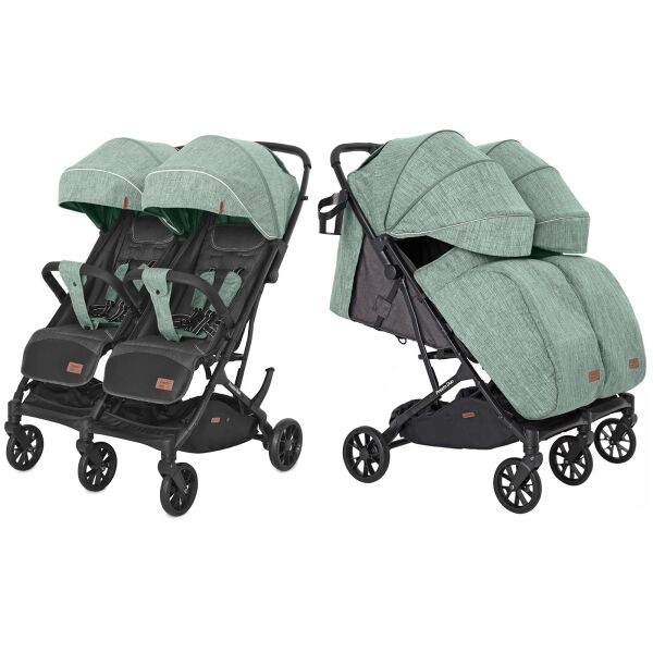 Детская прогулочная коляска Carrello Presto (Каррелло Престо) Duo CRL-5506 Tea Green, для двойни (6900090000291) Цвет Зеленый
Детская прогулочная коляска Carrello Presto (Каррелло Престо) Duo CRL-5506 Tea Green, для двойни (6900090000291) Цвет Зеленый