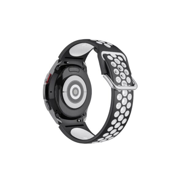 Ремешок для Samsung Galaxy Watch 4 44mm - черно-белый / ширина крепления 20мм / силикон перфорация / размер L / Watchbands Uniq (WB00S4GALAXYUNIQ2444)
Ремешок для Samsung Galaxy Watch 4 44mm - черно-белый / ширина крепления 20мм / силикон перфорация / размер L / Watchbands Uniq (WB00S4GALAXYUNIQ2444)