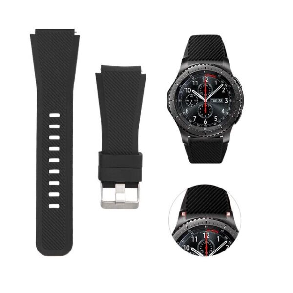 Силиконовый ремешок Watchbands для Samsung Gear S3 SM-R760NDAASEK - черный (WB001BLACK71)
Силиконовый ремешок Watchbands для Samsung Gear S3 SM-R760NDAASEK - черный (WB001BLACK71)