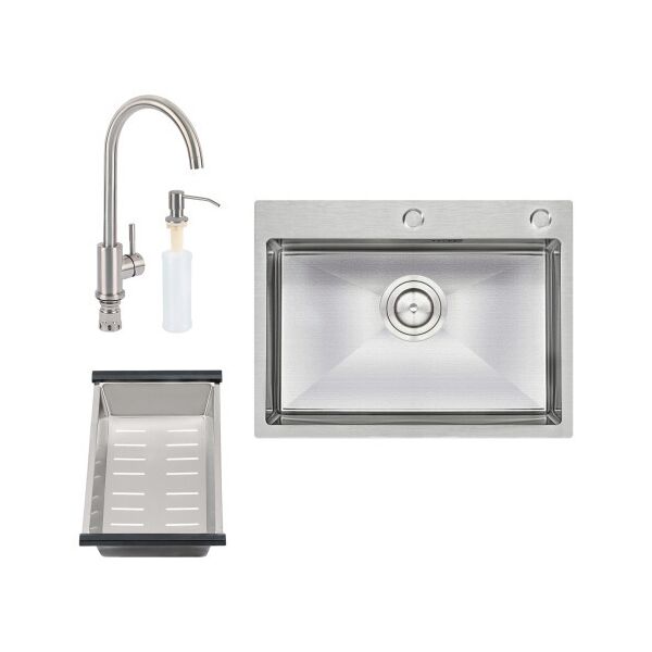 Набор 4 в 1 Qtap D6045 Set кухонная мойка (интегрированная) Satin + смеситель + сушка + диспенсер
Набор 4 в 1 Qtap D6045 Set кухонная мойка (интегрированная) Satin + смеситель + сушка + диспенсер