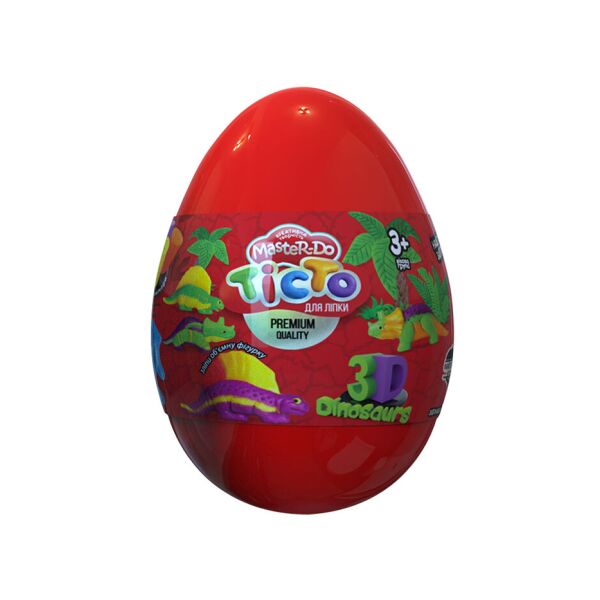 Набор для творчества "Тесто для лепки "Master Do 3", Dinosaurs EGGS, укр., яйцо 13см (12шт)
Набор для творчества "Тесто для лепки "Master Do 3", Dinosaurs EGGS, укр., яйцо 13см (12шт)