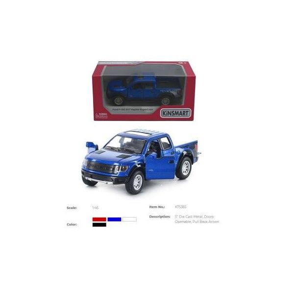 Машина метал. "Kinsmart" "Ford F-150 SVT Raptor S", инерц., 1:32, в кор. 16*8*7см (96шт)
Машина метал. "Kinsmart" "Ford F-150 SVT Raptor S", инерц., 1:32, в кор. 16*8*7см (96шт)
