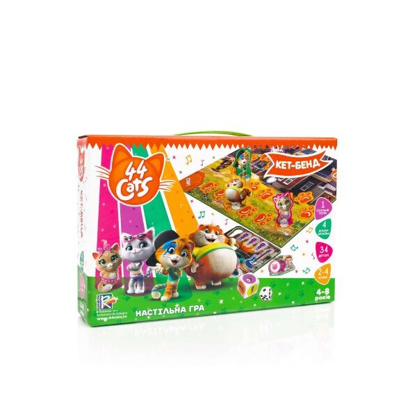 Игра настольная "44 Коти. Кет-бенд" украинский, в кор. 28*6*19см, Украина, ТМ Влади Тойс
Игра настольная "44 Коти. Кет-бенд" украинский, в кор. 28*6*19см, Украина, ТМ Влади Тойс
