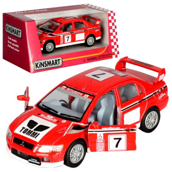 Машина метал. "Kinsmart" "Mitsubishi Lancer Evolution VII (WRC)", в кор. 16*8,5*7,5см (96шт)
Машина метал. "Kinsmart" "Mitsubishi Lancer Evolution VII (WRC)", в кор. 16*8,5*7,5см (96шт)