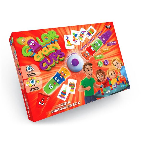 Игра настольная, развлекательная "Color Crazy Cups", украинский, в кор.39*5*29см (5шт)
Игра настольная, развлекательная "Color Crazy Cups", украинский, в кор.39*5*29см (5шт)