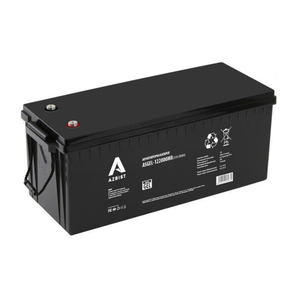 Акумулятор AZBIST Super GEL ASGEL-122000M8, Black Case, 12V 200.0Ah ( 522 x 240 x 219) Q1
Акумулятор AZBIST Super GEL ASGEL-122000M8, Black Case, 12V 200.0Ah ( 522 x 240 x 219) Q1