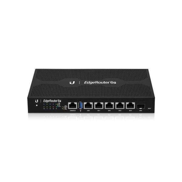 Маршрутизатор Ubiquiti EdgeRouter ER-6P (Quad-Core 1 GHz/1GB, 5x1GE, 1xSFP, passive poe)
Маршрутизатор Ubiquiti EdgeRouter ER-6P (Quad-Core 1 GHz/1GB, 5x1GE, 1xSFP, passive poe)