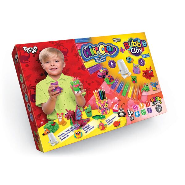 Набор для творчества с пластилина "AIR CLAY+BUBBLE CLAY" 2 укр., в кор. 28*20*4см (10шт)
Набор для творчества с пластилина "AIR CLAY+BUBBLE CLAY" 2 укр., в кор. 28*20*4см (10шт)