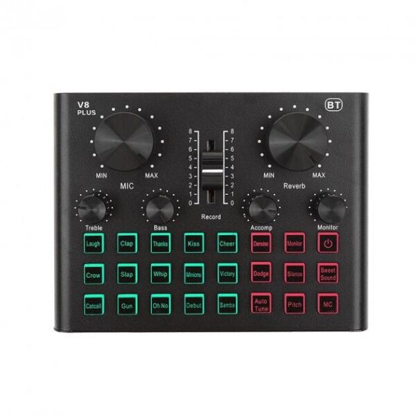 Студийный комплект для записи EL-V8 plus с микрофоном и звуковой картой с ветрозащитой
Студийный комплект для записи EL-V8 plus с микрофоном и звуковой картой с ветрозащитой