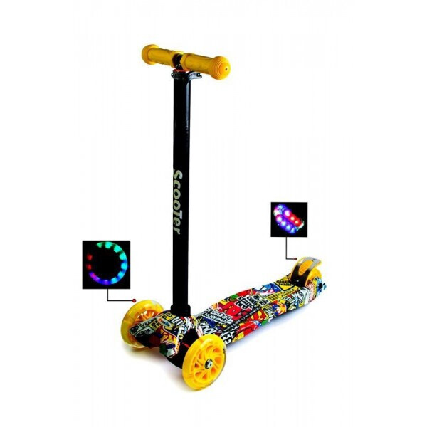 Самокат со светящимися колесами для детей от 3-6 лет до 60 кг Scale Scooter Maxi Original
Самокат со светящимися колесами для детей от 3-6 лет до 60 кг Scale Scooter Maxi Original