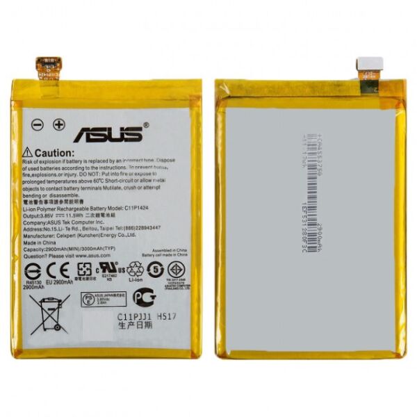 Аккумулятор батарея для Asus ZenFone 2, ZenFone 2 Deluxe, ZenFone Go 2017 2900 mAh C11P1424 ZE550CL ZE550ML Z00D ZE551ML Z00AD ZB552KL High Copy
Аккумулятор батарея для Asus ZenFone 2, ZenFone 2 Deluxe, ZenFone Go 2017 2900 mAh C11P1424 ZE550CL ZE550ML Z00D ZE551ML Z00AD ZB552KL High Copy