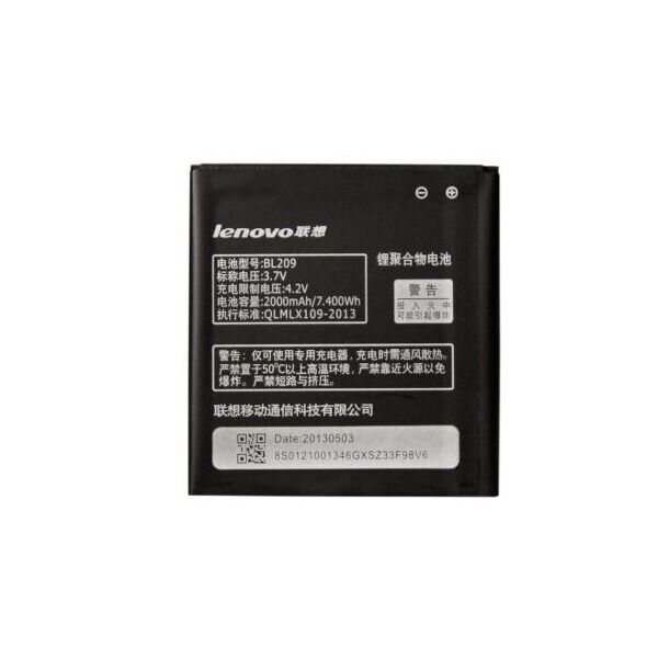 Аккумулятор батарея Lenovo A378T A398T A516 A630E A706 A760 A788T A820E BL209 2000 mAh Original PRC
Аккумулятор батарея Lenovo A378T A398T A516 A630E A706 A760 A788T A820E BL209 2000 mAh Original PRC