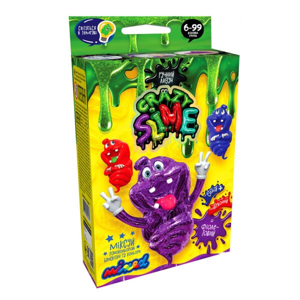 Безопасный образовательный набор для проведения опытов "Crazy Slime" SLM-02 (Фиолетовый)
Безопасный образовательный набор для проведения опытов "Crazy Slime" SLM-02 (Фиолетовый)