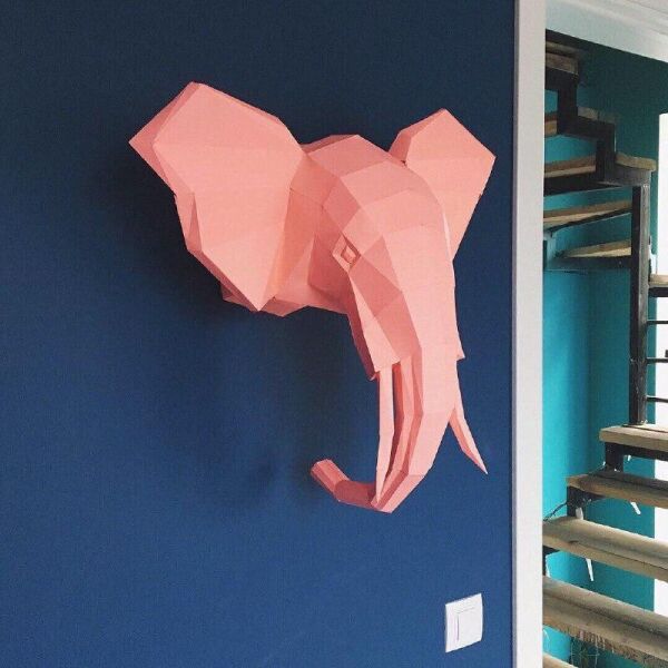 Наборы для создания 3д фигур Оригами Паперкрафт Бумажная модель Papercraft Голова Слона Розовый
Наборы для создания 3д фигур Оригами Паперкрафт Бумажная модель Papercraft Голова Слона Розовый