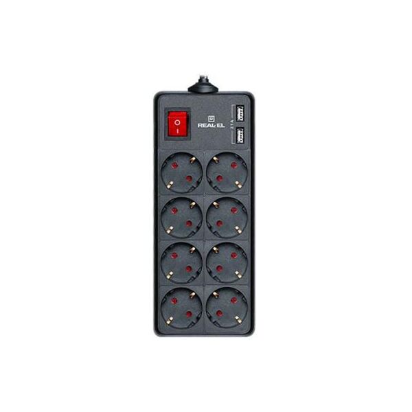 Сетевой фильтр питания REAL-EL REAL-EL RS-8 PROTECT USB, 1.8m, black (EL122300019). 46433
Сетевой фильтр питания REAL-EL REAL-EL RS-8 PROTECT USB, 1.8m, black (EL122300019). 46433