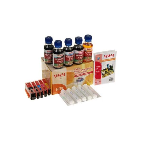 Комплект перезаправляемых картриджей WWM CANON MG5440/MG5540/MG6440 +chip (RC.CLI-451). 43768
Комплект перезаправляемых картриджей WWM CANON MG5440/MG5540/MG6440 +chip (RC.CLI-451). 43768