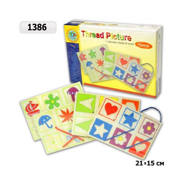 Шнуровка деревянная TOY LAND. 39880 
Шнуровка деревянная TOY LAND. 39880