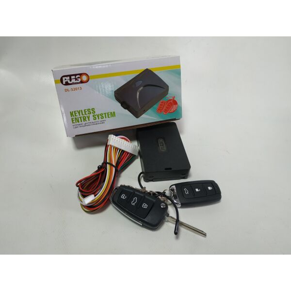 Дистанционное управление с 2 пультами PULSO DL-32013 для комплекта центрального замка (выкидной ключ + выход на багажник). 54101
Дистанционное управление с 2 пультами PULSO DL-32013 для комплекта центрального замка (выкидной ключ + выход на багажник). 54101