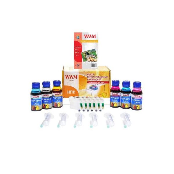 Комплект перезаправляемых картриджей WWM Epson R270/615/T50/59/TX700W/TX710W (RC.T082T). 43779
Комплект перезаправляемых картриджей WWM Epson R270/615/T50/59/TX700W/TX710W (RC.T082T). 43779