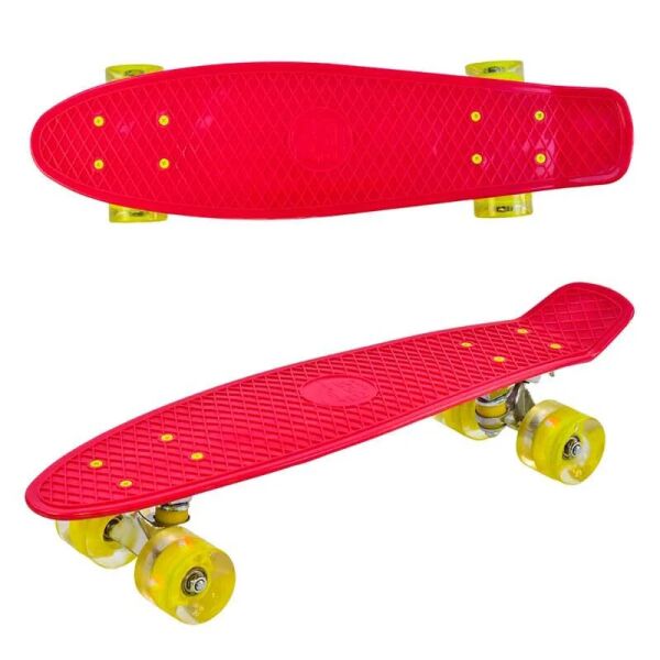 Пенни борд со светящимися колесами Penny board скейт, темно-красный
Пенни борд со светящимися колесами Penny board скейт, темно-красный