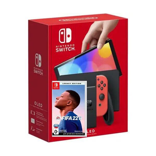 Nintendo Switch (OLED model) Neon Blue-Red + Игра FIFA 22 Legacy Edition (русская версия)
Nintendo Switch (OLED model) Neon Blue-Red + Игра FIFA 22 Legacy Edition (русская версия)