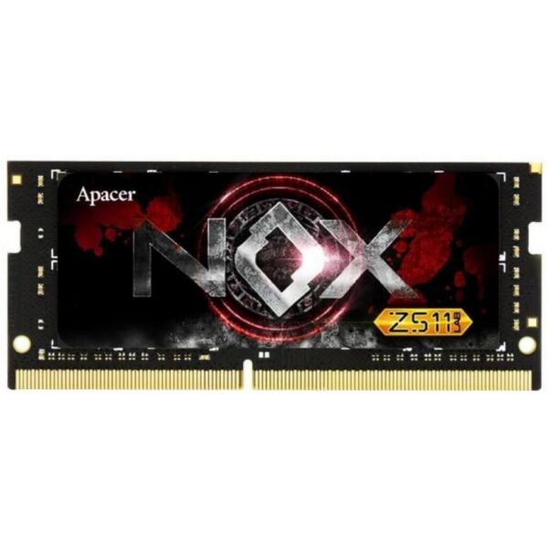 Модуль памяти для ноутбука SoDIMM DDR4 8GB 3000 MHz NOX Series Apacer (EV.08G2Z.GGE)
Модуль памяти для ноутбука SoDIMM DDR4 8GB 3000 MHz NOX Series Apacer (EV.08G2Z.GGE)