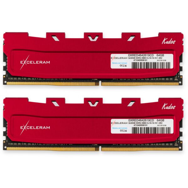 Модуль памяти для компьютера DDR4 64GB (2x32GB) 2666 MHz Red Kudos eXceleram (EKRED4642619CD)
Модуль памяти для компьютера DDR4 64GB (2x32GB) 2666 MHz Red Kudos eXceleram (EKRED4642619CD)
