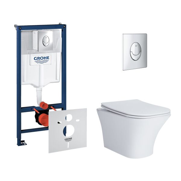 Набор инсталляция 4 в 1 Grohe Rapid SL 38721001 + унитаз с сиденьем Qtap Presto QT24332615EW
Набор инсталляция 4 в 1 Grohe Rapid SL 38721001 + унитаз с сиденьем Qtap Presto QT24332615EW