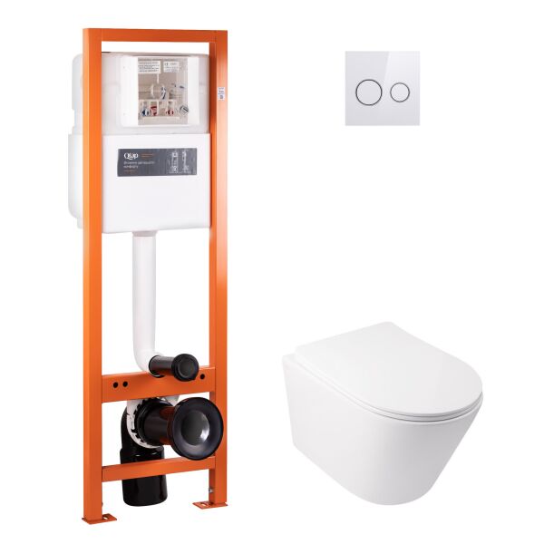 Набор Qtap инсталляция 4 в 1 с панелью смыва Nest (QT0233M370 + QT0211P01V1176W) + унитаз с сиденьем Swan QT16335178W
Набор Qtap инсталляция 4 в 1 с панелью смыва Nest (QT0233M370 + QT0211P01V1176W) + унитаз с сиденьем Swan QT16335178W
