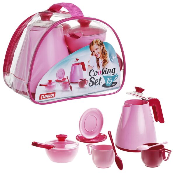 Набор посуды "Cooking Set", 15 предметов, розовый, в сумке 22*16*2см, ТМ Юника, Украина (20шт)
Набор посуды "Cooking Set", 15 предметов, розовый, в сумке 22*16*2см, ТМ Юника, Украина (20шт)