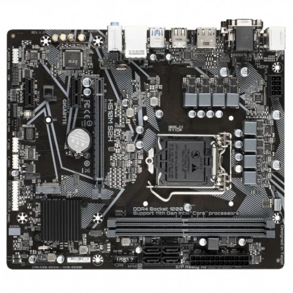 Мат.плата 1200 (H510) Gigabyte H510M S2H, H510, 2xDDR4, Int.Video(CPU), 4xSATA3, 1xM.2, 1xPCI-E 16x
Мат.плата 1200 (H510) Gigabyte H510M S2H, H510, 2xDDR4, Int.Video(CPU), 4xSATA3, 1xM.2, 1xPCI-E 16x