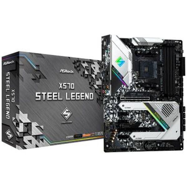 Мат.плата AM4 (X570) AsRock X570 Steel Legend, X570, 4xDDR4, CrossFire, HDMI/DP, RAID 0/1/10, ATX
Мат.плата AM4 (X570) AsRock X570 Steel Legend, X570, 4xDDR4, CrossFire, HDMI/DP, RAID 0/1/10, ATX