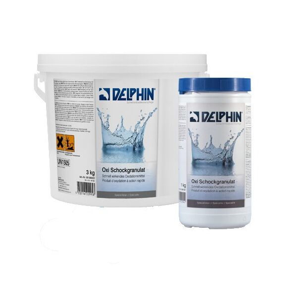 Delphin "Oxi-шок" 1кг. Средство обеззараживания воды в бассейне на основе органического хлора в гранулах
Delphin "Oxi-шок" 1кг. Средство обеззараживания воды в бассейне на основе органического хлора в гранулах