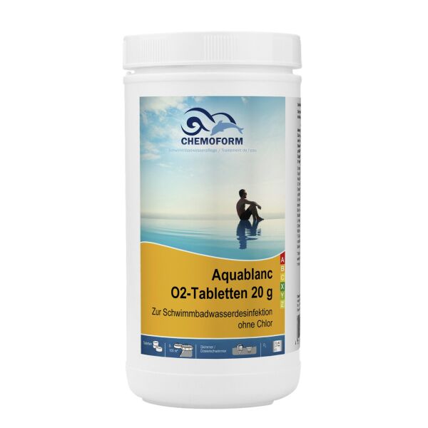 Активный кислород в таблетках по 20 гр для бесхлорной дезинфекции Aqua Blanc O2 Chemoform, 1 кг
Активный кислород в таблетках по 20 гр для бесхлорной дезинфекции Aqua Blanc O2 Chemoform, 1 кг