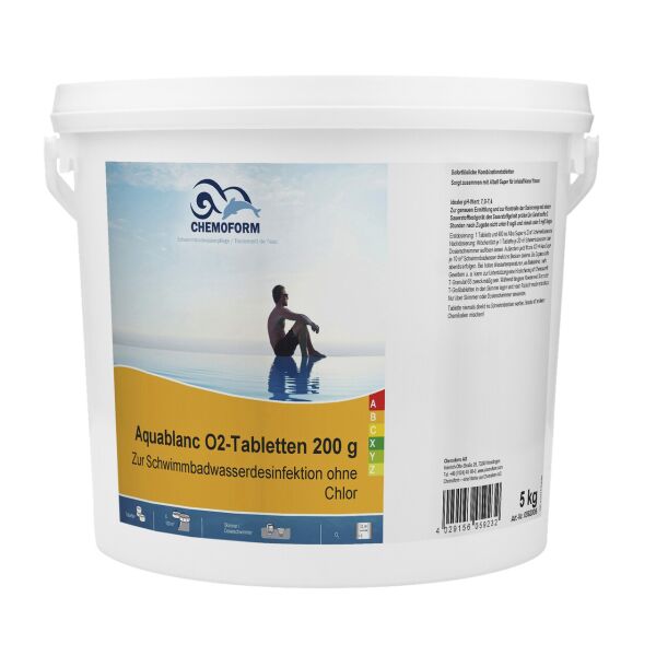 Кислород в таблетках для дезинфекции воды бассейна Aqua Blanc O2 Chemoform Германия, 5 кг
Кислород в таблетках для дезинфекции воды бассейна Aqua Blanc O2 Chemoform Германия, 5 кг