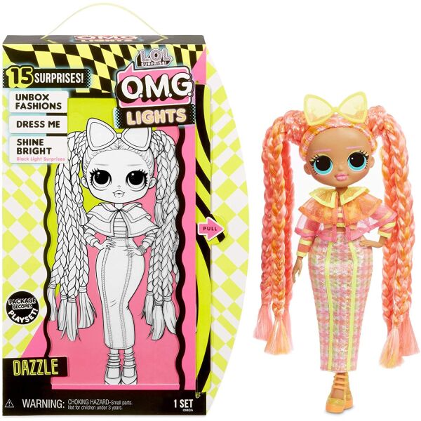 Игровой набор с куклой LOL Surprise! серия OMG Lights Dazzle - Блестящая королева (565185)
Игровой набор с куклой LOL Surprise! серия OMG Lights Dazzle - Блестящая королева (565185)